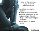 Causes of sexual dysfunction