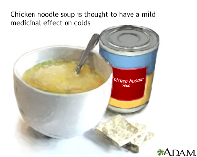 Chicken soup and sickness - Illustration Thumbnail
              