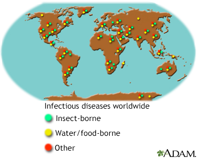 Infectious diseases and travelers