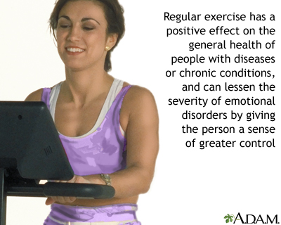 Benefit of regular exercise - Illustration Thumbnail              