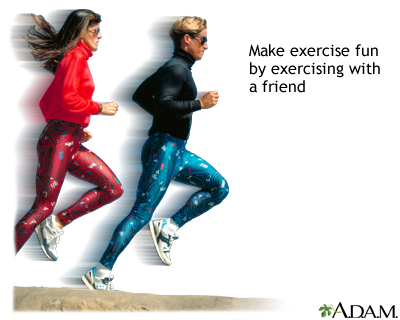 Exercise with friends