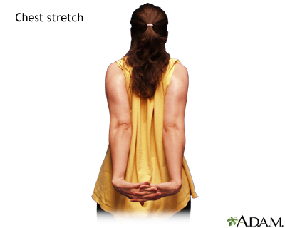 Chest stretch - Illustration Thumbnail
                      