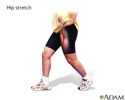 Hip stretch - Illustration Thumbnail              