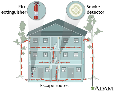 Fire safe home - Illustration Thumbnail
                      