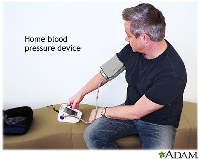 Taking your blood pressure at home