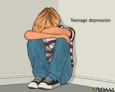 Teenage depression - Illustration Thumbnail              