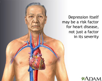 Depression and heart disease - Illustration Thumbnail              