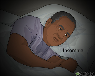 Depression and insomnia - Illustration Thumbnail
              