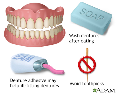 Denture care - Illustration Thumbnail
              