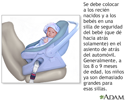 Silla para el automóvil que dé hacia atrás