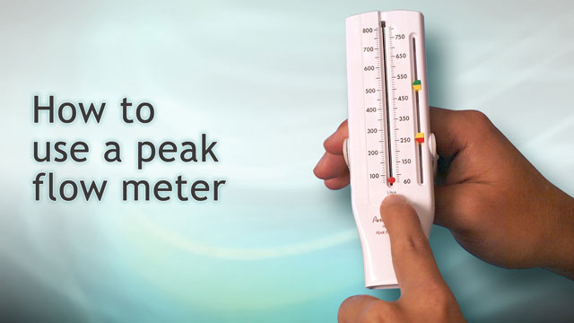 How to use a peak flow meter