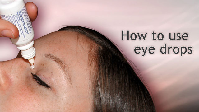 How to use eye drops