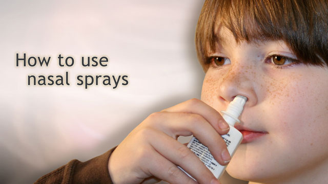 How to use nasal sprays