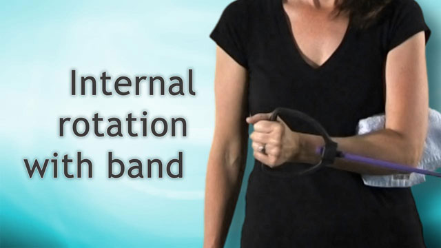 Internal rotation with band