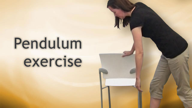 Pendulum exercise