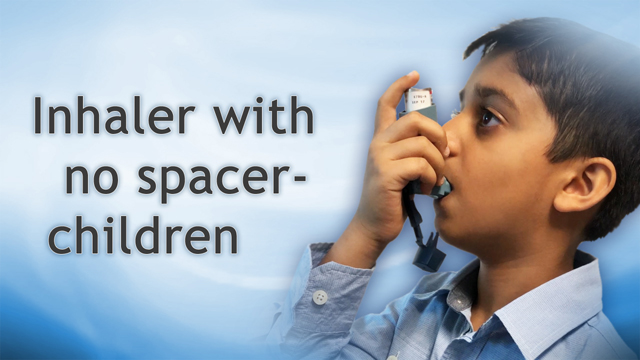 Inhaler with no spacer - child