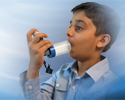 Inhaler with spacer - child - Animation
                    